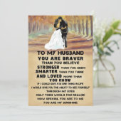 Husband To My Husband You Are Sunshine Bedankkaart (Staand voorkant)