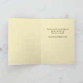 Husband Vaderdag Blauwe Inspiratie Kaart (Binnen)