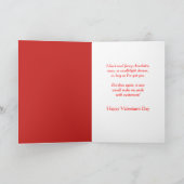 Husband Valentijnsdag Red Hearts Feestdagen Kaart (Binnen)