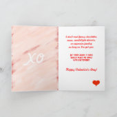 Husband Valentijnsdag Red Hearts Wenskaart Feestdagen Kaart (Binnen)