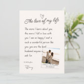 Husband valentines day cards kaart (Staand voorkant)