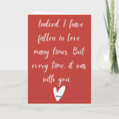 Husband valentines day cards kaart (Achterkant)