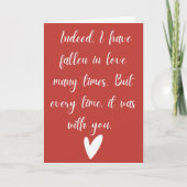 Husband valentines day cards kaart (Voorkant)