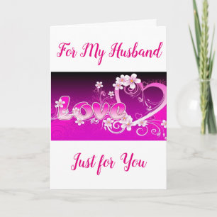 ***HUSBAND*** VALENTINE'S DAY "LOVE" AND "WOW" FEESTDAGEN KAART