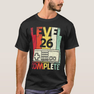 Husband Wife Gamer Marry Jubileum Level 26 Year T-shirt