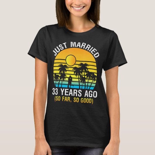 Husband Wife Memory trouwde 33 jaar geleden net zo T-shirt (Voorkant)