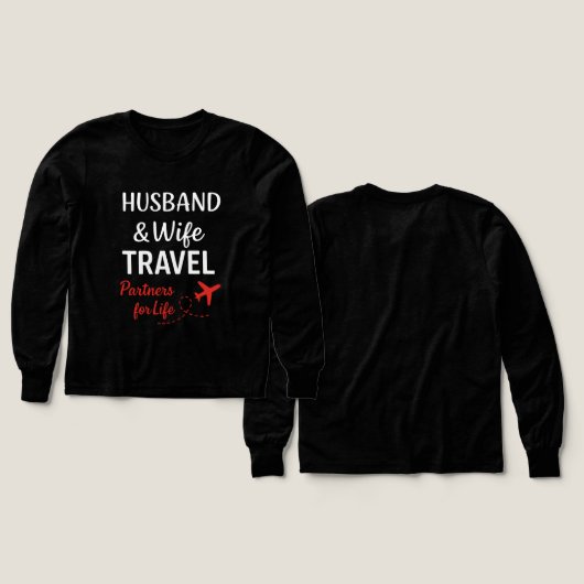 Husband & Wife Travel Partners for Life – Romantic (Voorkant /achterkant)