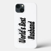 Husband with black text  iPhone case (Achterkant)