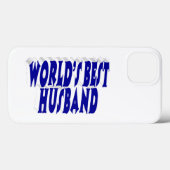 Husband with blue text  Case-Mate iPhone case (Achterkant (horizontaal))