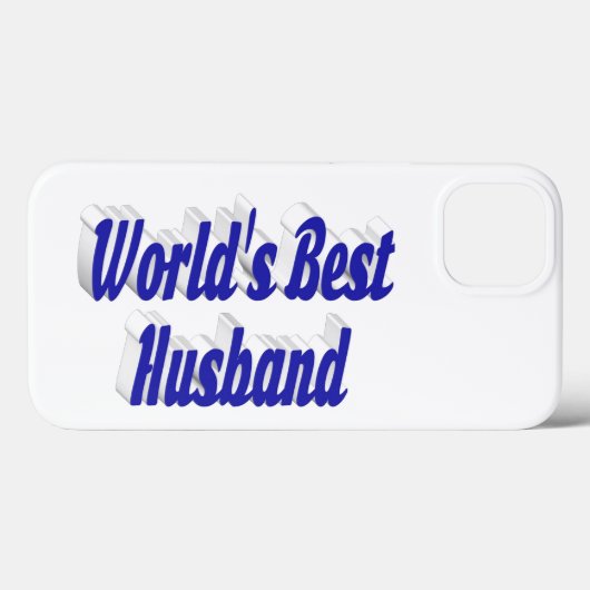 Husband with blue text  iPhone case (Achterkant (horizontaal))