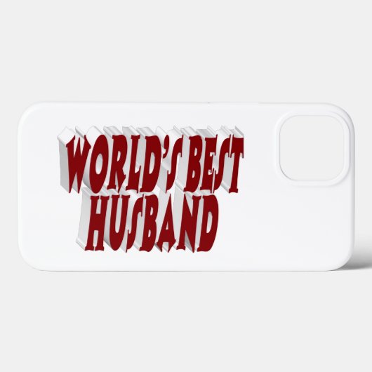 Husband with burgundy text  Case-Mate iPhone case (Achterkant (horizontaal))