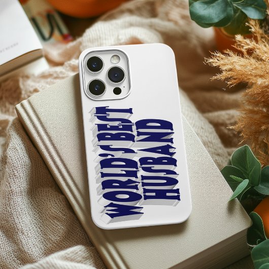 Husband with dark blue text  Case-Mate iPhone case