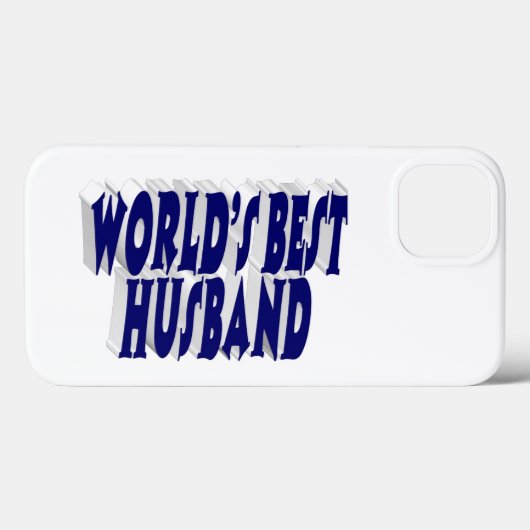 Husband with dark blue text Case-Mate iPhone case (Achterkant (horizontaal))