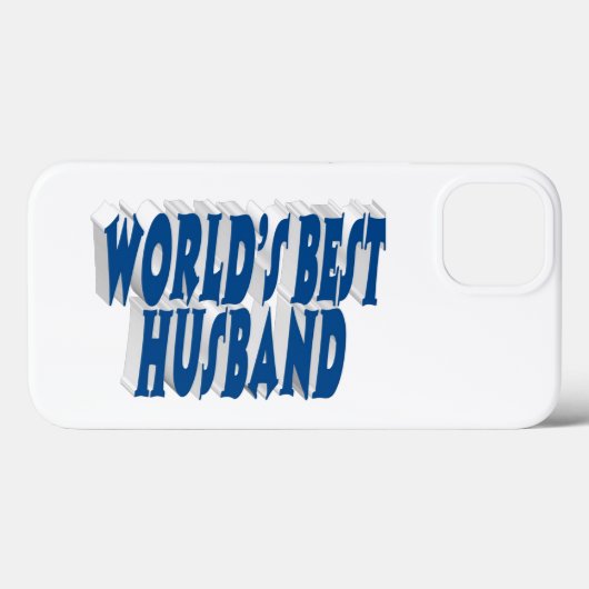Husband with sea blue text  Case-Mate iPhone case (Achterkant (horizontaal))
