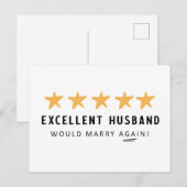 Husband zou weer trouwen van de vrouw Kaart (Voorkant / Achterkant)