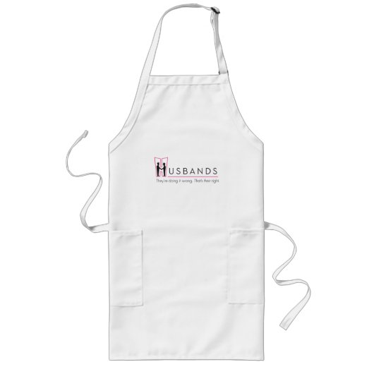 Husbanden Logo Apron Lang Schort (Voorkant)