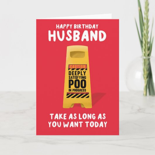 Husband's Birthday Card  Kaart (Voorkant)