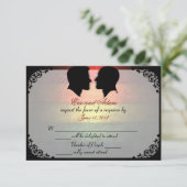 Husbands IV Custom Gay Wedding RSVP-kaarten RSVP Kaartje (Staand voorkant)