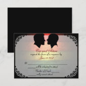 Husbands IV Custom Gay Wedding RSVP-kaarten RSVP Kaartje (Voorkant / Achterkant)