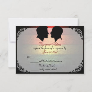 Husbands IV Custom Gay Wedding RSVP-kaarten RSVP Kaartje