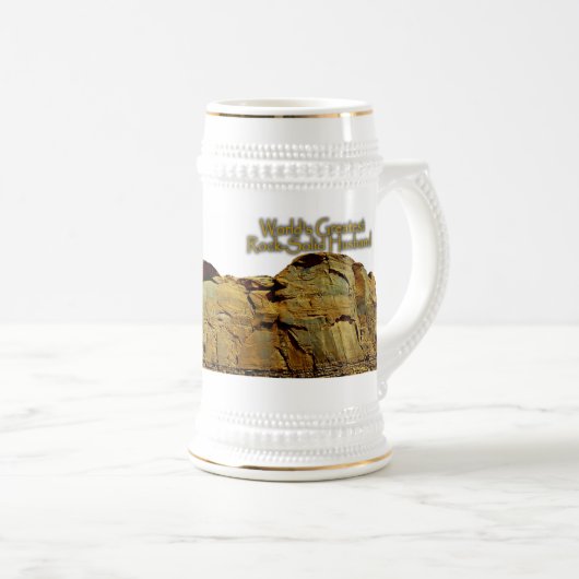 Husband's Rock-Solid White Beer Stein Bierpul (Voorkant rechts)