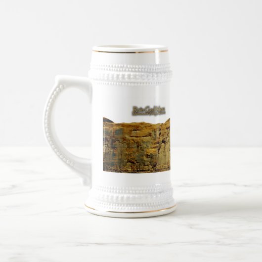 Husband's Rock-Solid White Beer Stein Bierpul (Links)