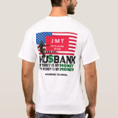 HUSBANK. Jouw geld is mijn T-shirt (Achterkant)