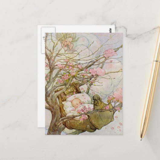 Hush-A-Dag-Baby Briefkaart (Voorkant / Achterkant in situ)