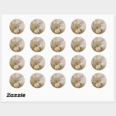 Hush-A-Dag-Baby Ronde Sticker (Vel)