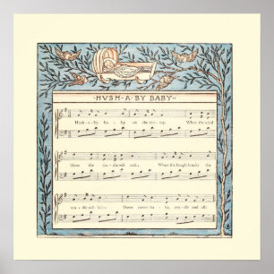 hush baby crème poster