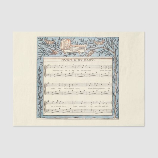 hush baby crème tissuepapier (Voorkant)