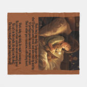 Hush Baby - kinderkamer rijm fleece deken (Voorkant (Horizontaal))