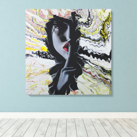 Hush Canvas Afdruk (Insitu (Houten vloer))