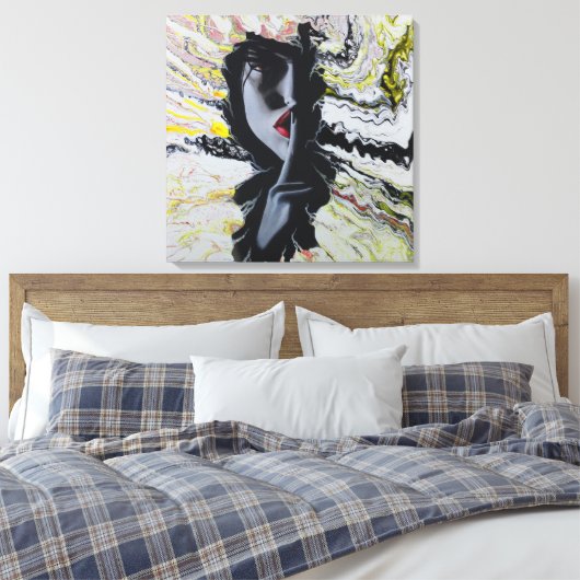 Hush Canvas Afdruk (Insitu (Slaapkamer))