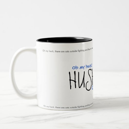 HUSH CATS! Ver. 2 Tweekleurige Koffiemok (Links)