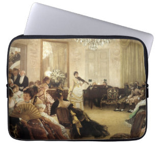Hush, het concert van James Tissot Fine Art Laptop Sleeve
