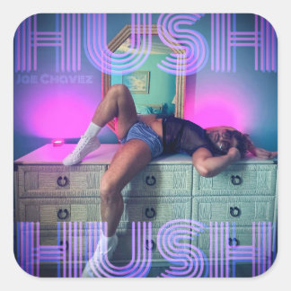 HUSH HUSH Hoesje Art Sticker