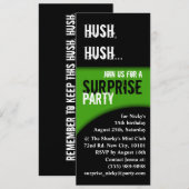 hush , hush verjaardag verrassing kaart (Voorkant / Achterkant)