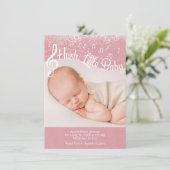 Hush, Little Baby Flat Announcement Card Aankondiging (Staand voorkant)