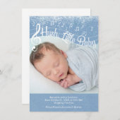 Hush, Little Baby Flat Announcement Card Aankondiging (Voorkant / Achterkant)