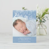 Hush, Little Baby Flat Announcement Card Aankondiging (Staand voorkant)