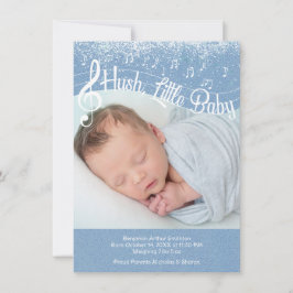 Hush, Little Baby Flat Announcement Card Aankondiging