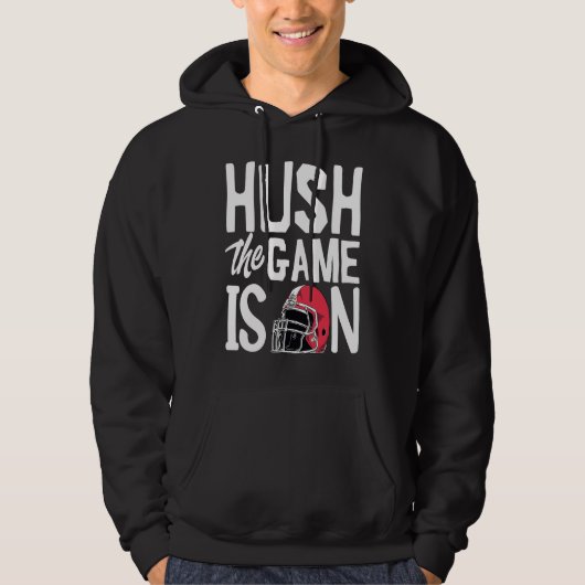 Hush the Game is on season players Hoodie (Voorkant)