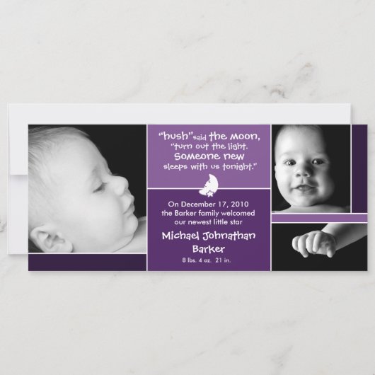 Hush zei de aankondiging van de Maan Birth (Voorkant)