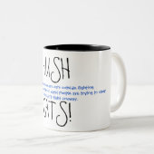 HUSHCATS! Ver. 3 Tweekleurige Koffiemok (Voorkant rechts)