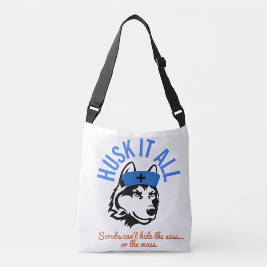 Husk It All Verpleegster Tote Tas – Grappige Cross (Voorkant)