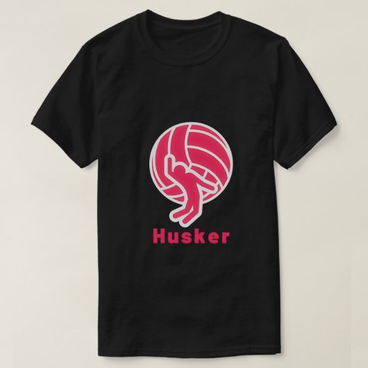 Husker Volleyball T-shirt (Design voorkant)