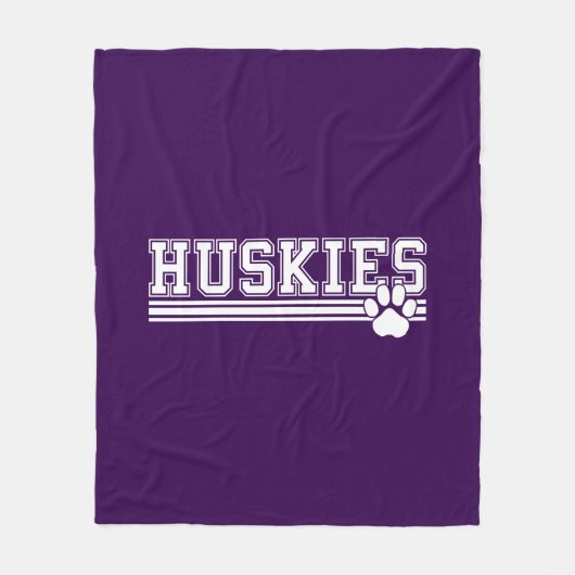 Huskie Fleece-deken Fleece Deken (Voorkant)