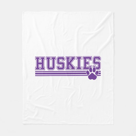 Huskie Fleece-deken Fleece Deken (Voorkant)