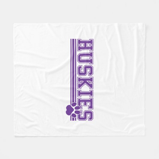 Huskie Fleece-deken Fleece Deken (Voorkant (Horizontaal))